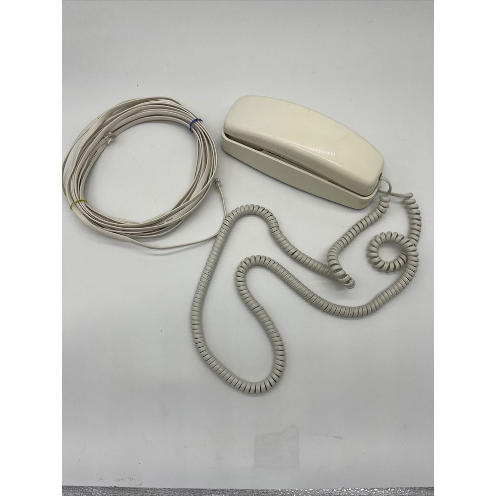 Vintage 210 Trimline Phone Beige- Touch Tone Pulse Push Button Wall Desk Untestd
